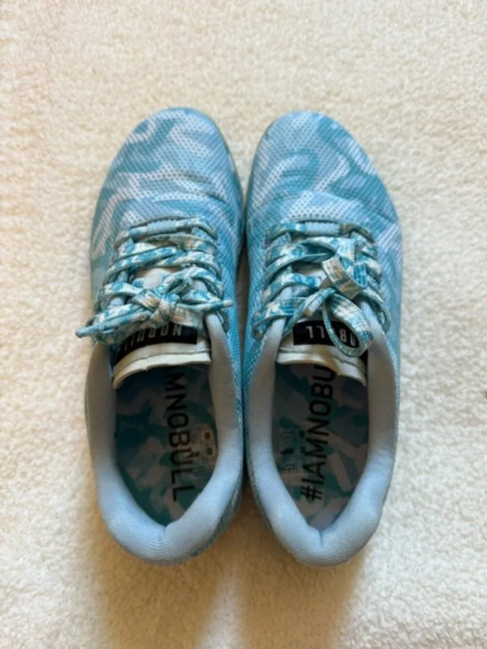 NOBULL Blue Camo Training Sneakers - size 8.5